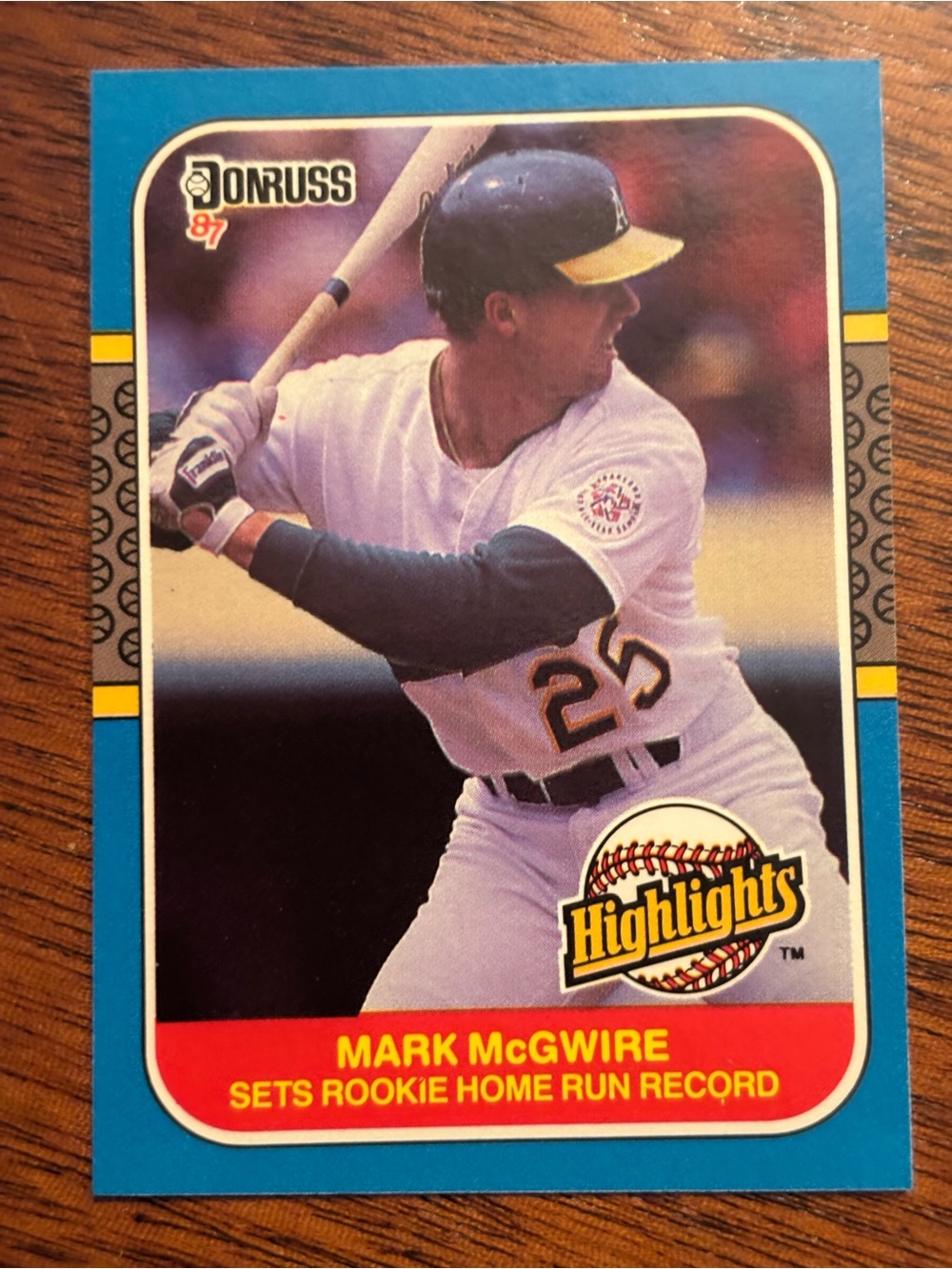 Donruss 87 Mark McGwire ROOKIE Highlights Baseball Card 

AI NOTES IN PICS✅